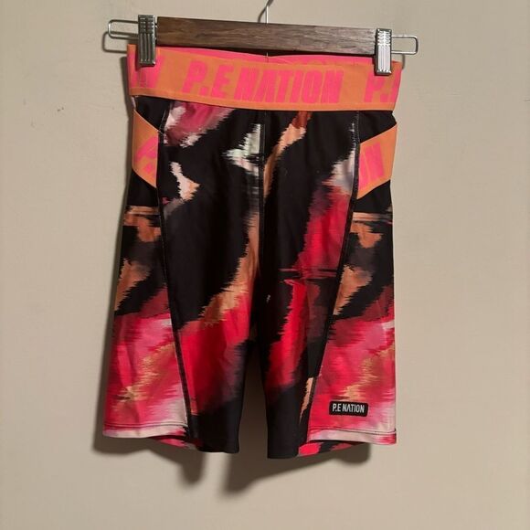 P.E NATION Fluid Short Biker High Rise in Print- Size Small - Picture 5 of 12